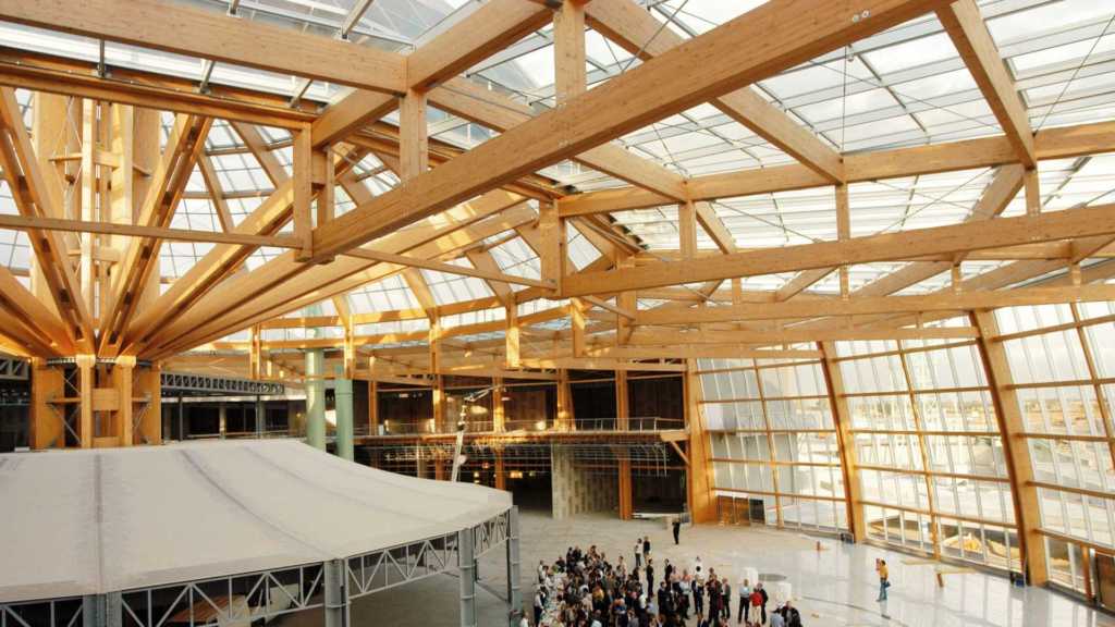struttura commerciale legno lamellare
